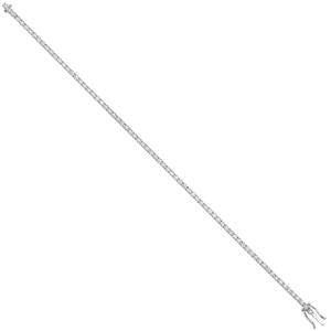 18ct White Gold illusion Set 0.75ct Tennis Bracelet